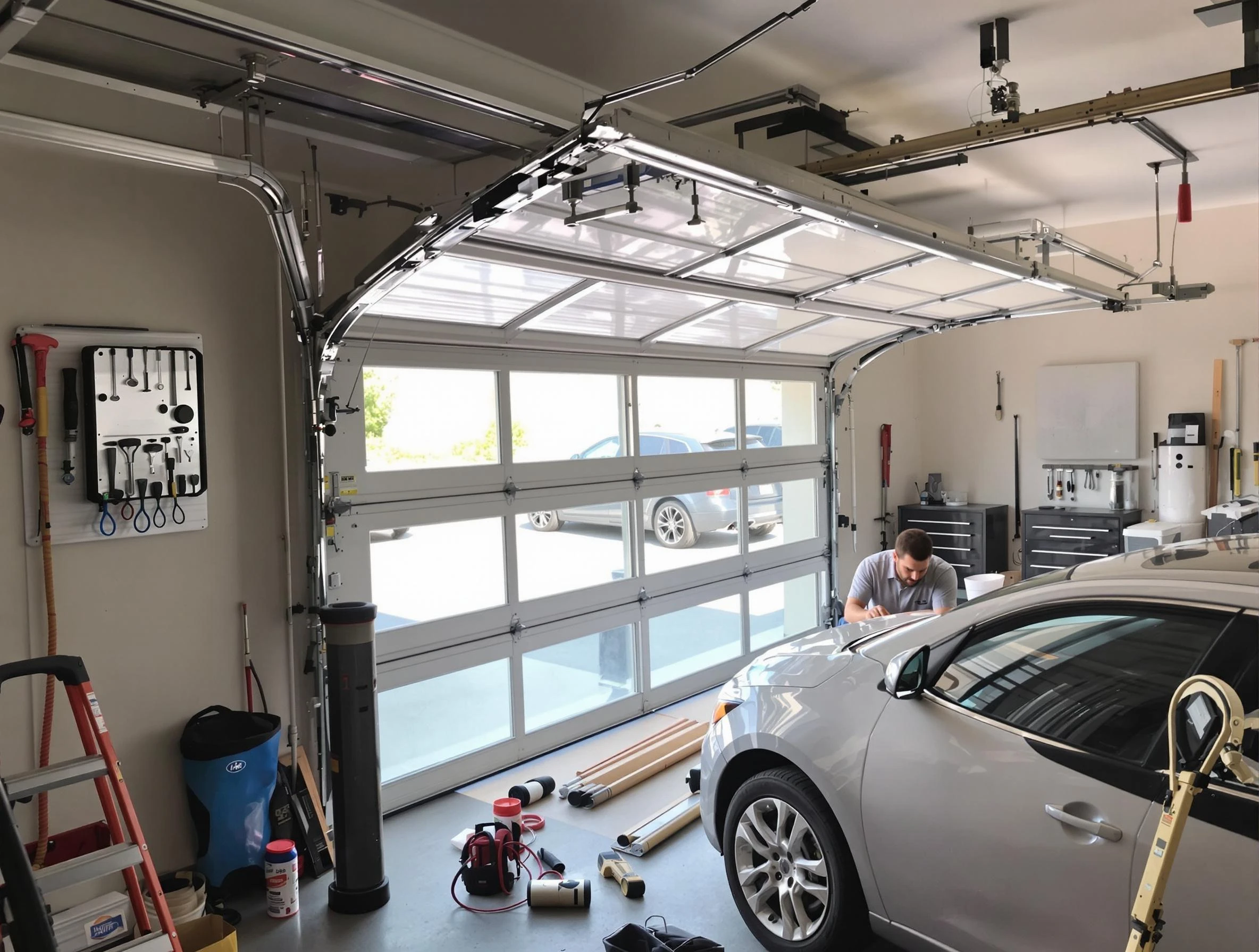 Garage door noise reduction service by South Plainfield Garage Door Repair in South Plainfield